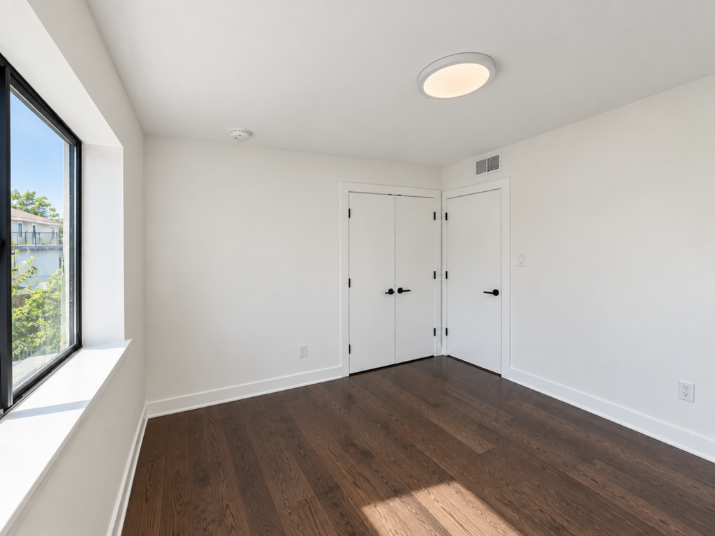 A 3D image of the A floorplan, a 750 squarefoot, 2 bed / 1 bath unit