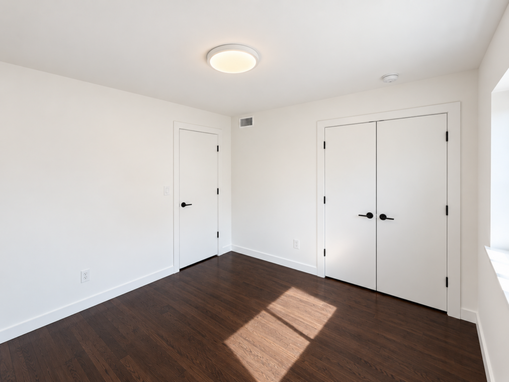 A 3D image of the A floorplan, a 750 squarefoot, 2 bed / 1 bath unit
